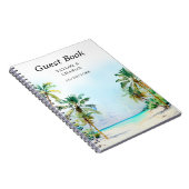 Tropical Beach Destination Wedding Guest Book Notitieboek (Rechterzijde)