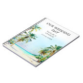 Tropical Beach Destination Wedding Planner Notitieboek (Linkerzijde)
