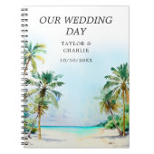 Tropical Beach Destination Wedding Planner Notitieboek (Voorkant)