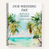 Tropical Beach Destination Wedding Planner Notitieboek (Voorkant)