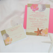 Tropical Beach en Burlap RSVP