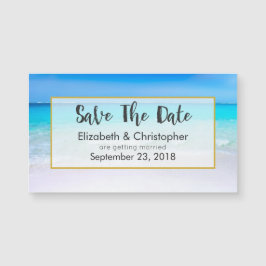 Tropical Beach en Turquoise Zee Save The Date