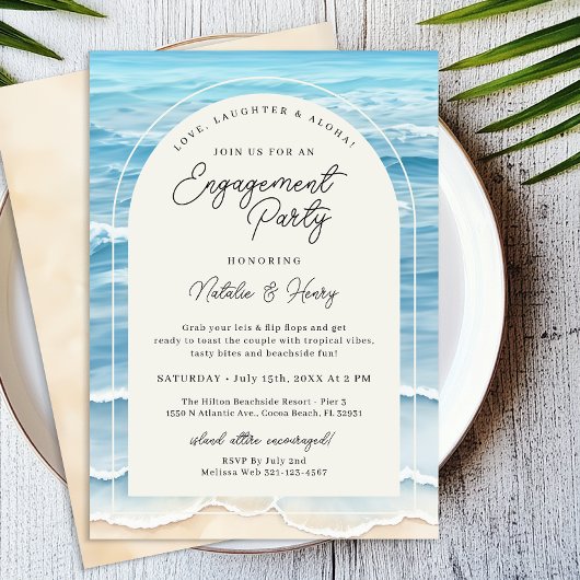 Tropical Beach Engagement Party | oceaangolf Kaart
