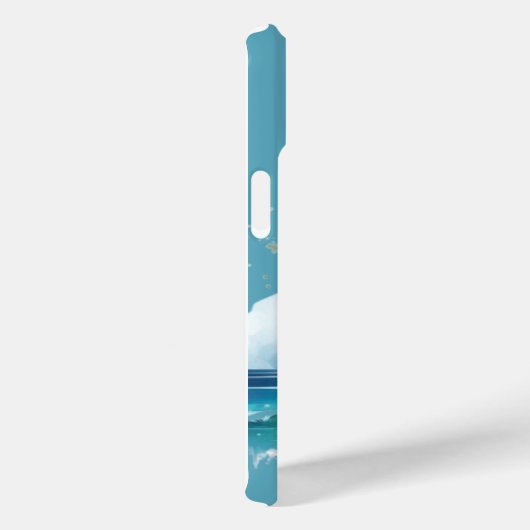 Tropical Beach Escape Turtle’s Journey Case-Mate iPhone Case (Achterkant / Rechts)