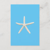 Tropical Beach Floral bruiloft details Informatiekaartje (Achterkant)