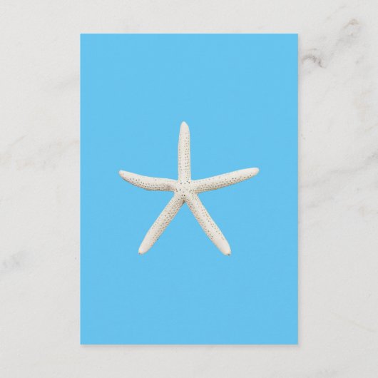 Tropical Beach Floral bruiloft details Informatiekaartje (Achterkant)