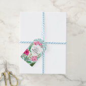 Tropical Beach Floral Vrijgezellenfeest Favoriet T Cadeaulabel (Met Touw)