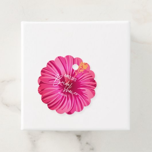 Tropical Beach Floral Vrijgezellenfeest Welkomstbo Bedankjes Labels (In situ)