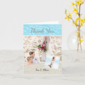 Tropical Beach Foto Dank u kaart (Gele Bloem)