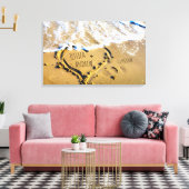 Tropical Beach Gepersonaliseerde namen in het Zand Canvas Afdruk (Insitu (Woonkamer))