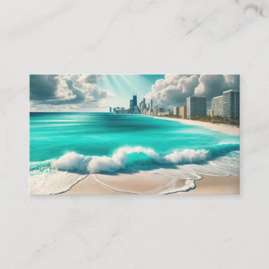 Tropical Beach Getaway Visitekaartje (Voorkant)