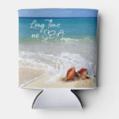 Tropical Beach Gezegde LANGE TIJD GEEN ZEE Blikjeskoeler (Voorkant)