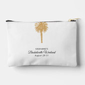 Tropical Beach Gold Palm Bestemming Bachelorette Etui (Achterkant)