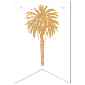 Tropical Beach Gold Palm Bestemming Bachelorette Vlaggetjes (Tweede vlag)