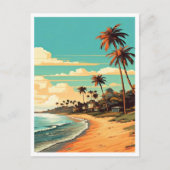 Tropical Beach Holiday Briefkaart (Voorkant)