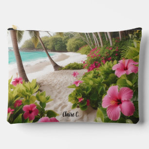 Tropical Beach Hot Pink Hibiscus Accessoirezak Etui