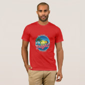 Tropical Beach House Artwork T-shirt (Voorkant volledig)