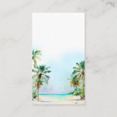 Tropical Beach Huwelijksregister Informatiekaartje (Achterkant)