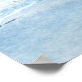 Tropical Beach in Teal Aqua Turquoise Poster (Hoek)