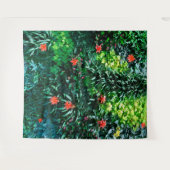 Tropical Beach Island Floral Muurschildering | Wan Wandkleed (Voorkant (horizontaal))