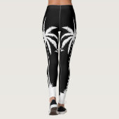 Tropical Beach Island Palm Tree Leggings (Achterkant)