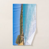 Tropical Beach Island Paradise Foto Bad Handdoek (Handdoek)