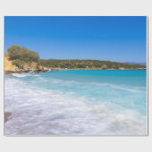 Tropical Beach Island Paradise Foto Cadeaupapier (Vlak)