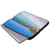 Tropical Beach Island Paradise Foto Laptop Sleeve (Voorkant onderkant)