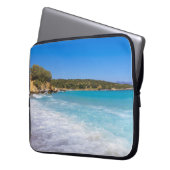 Tropical Beach Island Paradise Foto Laptop Sleeve (Voorkant Links)