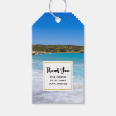 Tropical Beach Island Paradise Party Dank u Cadeaulabel (Voorkant)