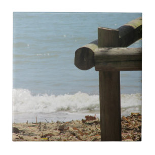 Tropical Beach Keramische Tegel Tegeltje