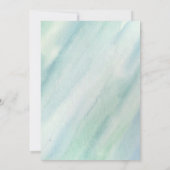 Tropical Beach Lagoon Palm Paradise Bruiloft Kaart (Achterkant)