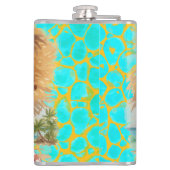 Tropical Beach, Lets Go to The Beach, Orange Turqu Heupfles (Achterkant)