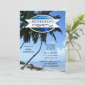 Tropical Beach Lounge Stoel Uitnodiging tot pensio (Staand voorkant)