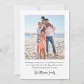 Tropical Beach Mele Kalikimaka Christmas Feestdagenkaart (Achterkant)