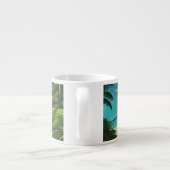Tropical Beach Ocean Palmbomen espresso cup Kop (Achterkant)