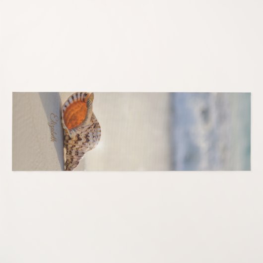 Tropical Beach Ocean Sand Seashell Yogamat (Voorkant (horizontaal))