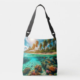 Tropical Beach Ocean Sealife Crossbody Tas