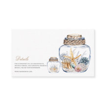 Tropical Beach Ocean Shell bruiloft details