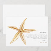 Tropical Beach Ocean Shell Dank u Kaart (Voorkant / Achterkant)