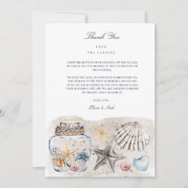 Tropical Beach Ocean Shell dank u kaart
