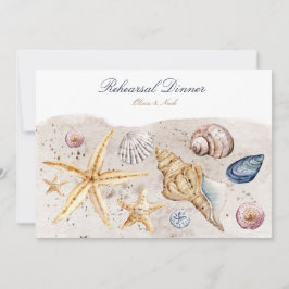 Tropical Beach Ocean Shell repetitie diner Kaart