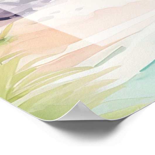 Tropical Beach Ocean vrijgezellenfeest Sign poster (Hoek)