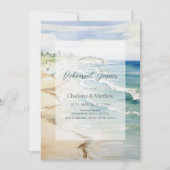 Tropical Beach Ocean Zee repetitie diner Kaart (Voorkant)