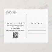 Tropical Beach Paradise Bruiloft Save the Date Aankondigingskaart (Achterkant)