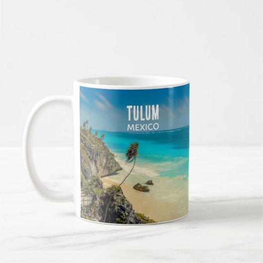 Tropical Beach Paradise Tulum Mexico Koffiemok (Links)