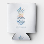 Tropical Beach Pineapple with Ocean Blikjeskoeler (Voorkant)