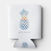 Tropical Beach Pineapple with Ocean Blikjeskoeler (Achterkant)