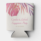 Tropical Beach Pink Blikjeskoeler (Voorkant)