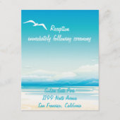 Tropical Beach Receptie Insert Kaart (Voorkant)